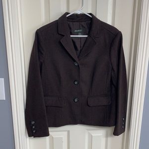 Eddie Bauer Brown wool blazer